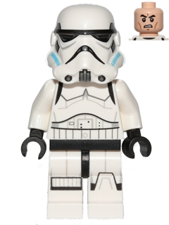 LEGO® Minifigur Star Wars sw0578 - Imperial Stormtrooper - Printed Legs, Dark Azure Helmet Vents