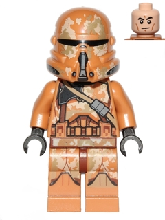 LEGO® Minifigur Star Wars sw0605 - Clone Airborne Trooper (Phase 2) - Geonosis Camouflage, Smirk