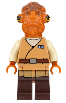LEGO® Minifigur Star Wars sw0719 - Admiral Ackbar - Medium Nougat Robe
