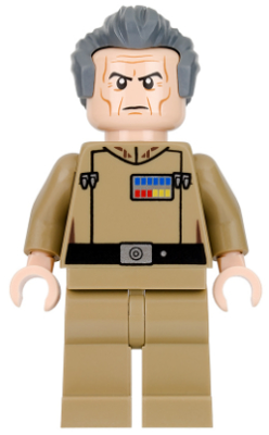 LEGO® Minifigur Star Wars sw0741 - Grand Moff Wilhuff Tarkin - Dark Tan Uniform