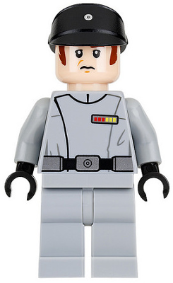 LEGO® Minifigur Star Wars sw0775 - Imperial Officer - Light Bluish Gray Uniform