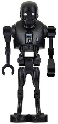 LEGO® Minifigur Star Wars sw0782 - K-2SO Droid - Dark Bluish Gray and Silver Chest Panel