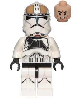 LEGO® Minifigur Star Wars sw0837 - Clone Trooper Gunner (Phase 2) - Scowl