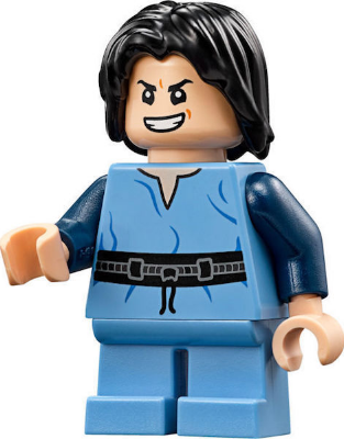 LEGO® Minifigur Star Wars sw0844 - Boba Fett, Young - Medium Blue Shirt, Light Nougat Head