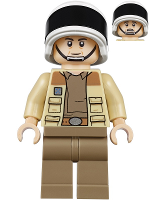 LEGO® Minifigur Star Wars sw1035 - Captain Antilles - Dark Tan Shirt, Small Rank Badge