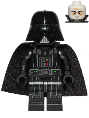 LEGO® Minifigur Star Wars sw1106 - Darth Vader - Printed Arms, Spongy Cape, White Head with Smile