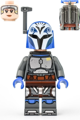 LEGO® Minifigur Star wars sw1163 - Bo-Katan Kryze - Plain Arms, Jet Pack, Helmet