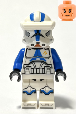 LEGO® Minifigur Star Wars sw1248 - Clone Trooper Specialist, 501st Legion (Phase 2) - Blue Arms, Macrobinoculars, Nougat Head, Helmet with Holes
