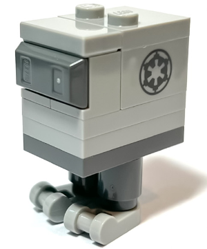 LEGO® Minifigur Star Wars sw1252 - Gonk Droid (GNK Power Droid), Light Bluish Gray Body and Feet, Imperial Logo