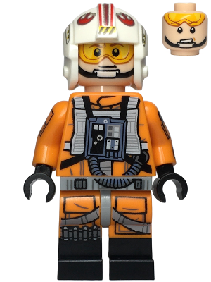 LEGO® Minifigur Star Wars sw1267 - Luke Skywalker - Pilot Suit, Printed Arms, Black Boots