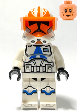 LEGO® Minifigur Star Wars sw1277 - Clone Captain Vaughn, 501st Legion, 332nd Company (Phase 2) - Helmet with Holes and Togruta Markings, Orange Visor