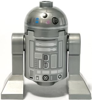 LEGO® Minifigur Star Wars sw1280 - Astromech Droid, R2-BHD - Light Bluish Gray Body