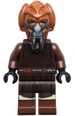 LEGO® Minifigur Star Wars sw1414 - Plo Koon - Dark Brown Robe, Tan Shirt, Printed Legs