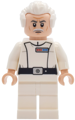 LEGO® Minifigur Star Wars sw1470 - Admiral Wullf Yularen - White Uniform, White Swept Back Hair (Colonel)