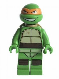 LEGO® Minifigur Teenage Mutant Ninja Turtles tnt038 - Michelangelo, Gritted Teeth, Smudges