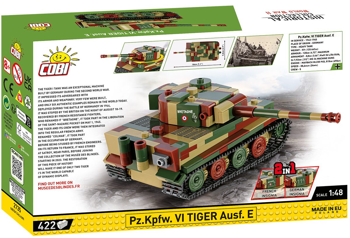 Cobi 2735 - HC WWII - Maßstab 1:48 - Pz.Kpfw. VI Tiger Ausf.E