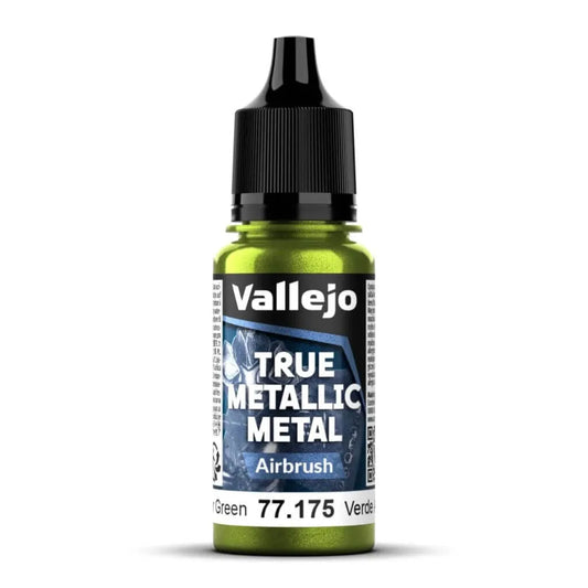 Vallejo - True Metallic Metal Airbrush - Amber Green 18 ml - 77.175
