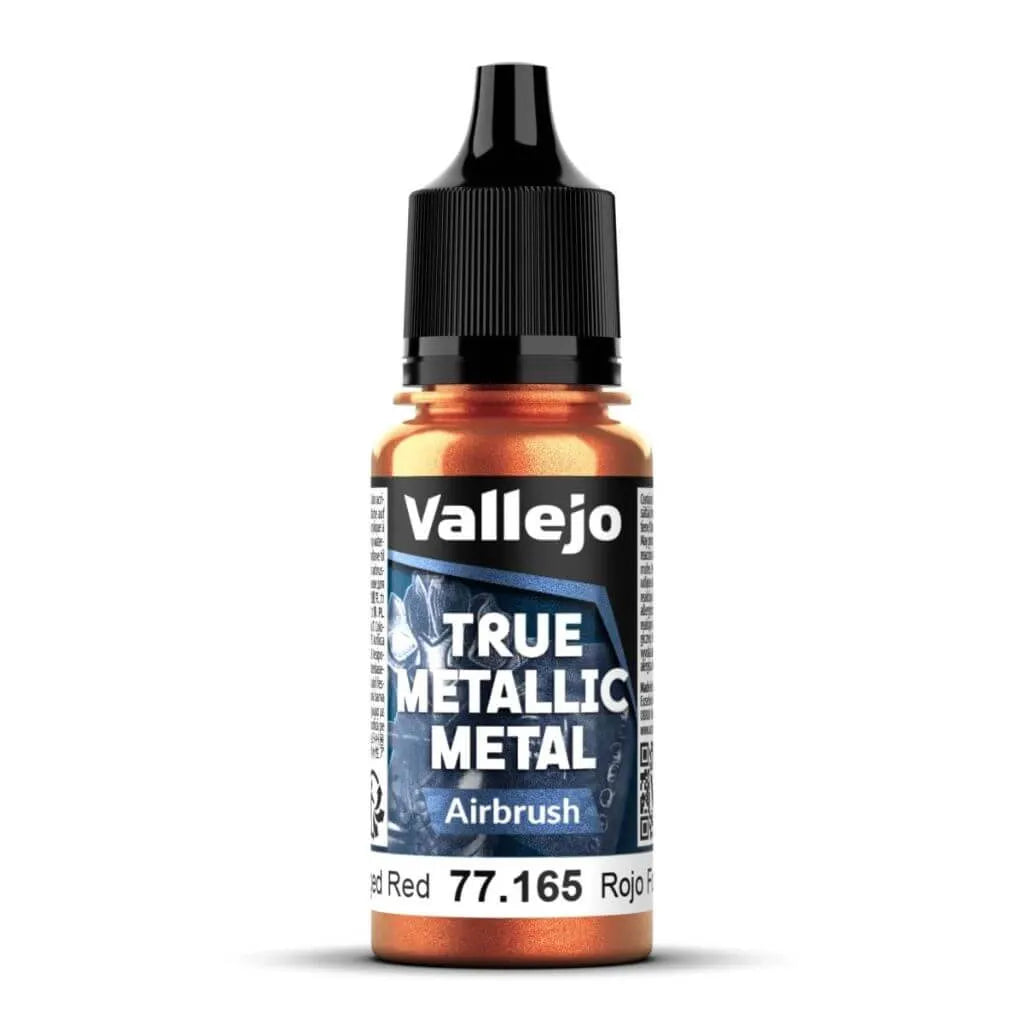 Vallejo - True Metallic Metal Airbrush - Forged Red 18 ml - 77.165