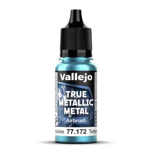 Vallejo - True Metallic Metal Airbrush - Hydra Turquoise 18 ml - 77.172
