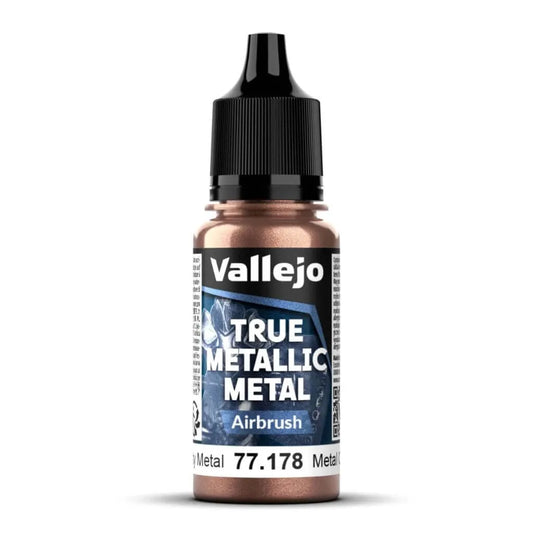 Vallejo - True Metallic Metal Airbrush - Rusty Metal 18 ml - 77.178