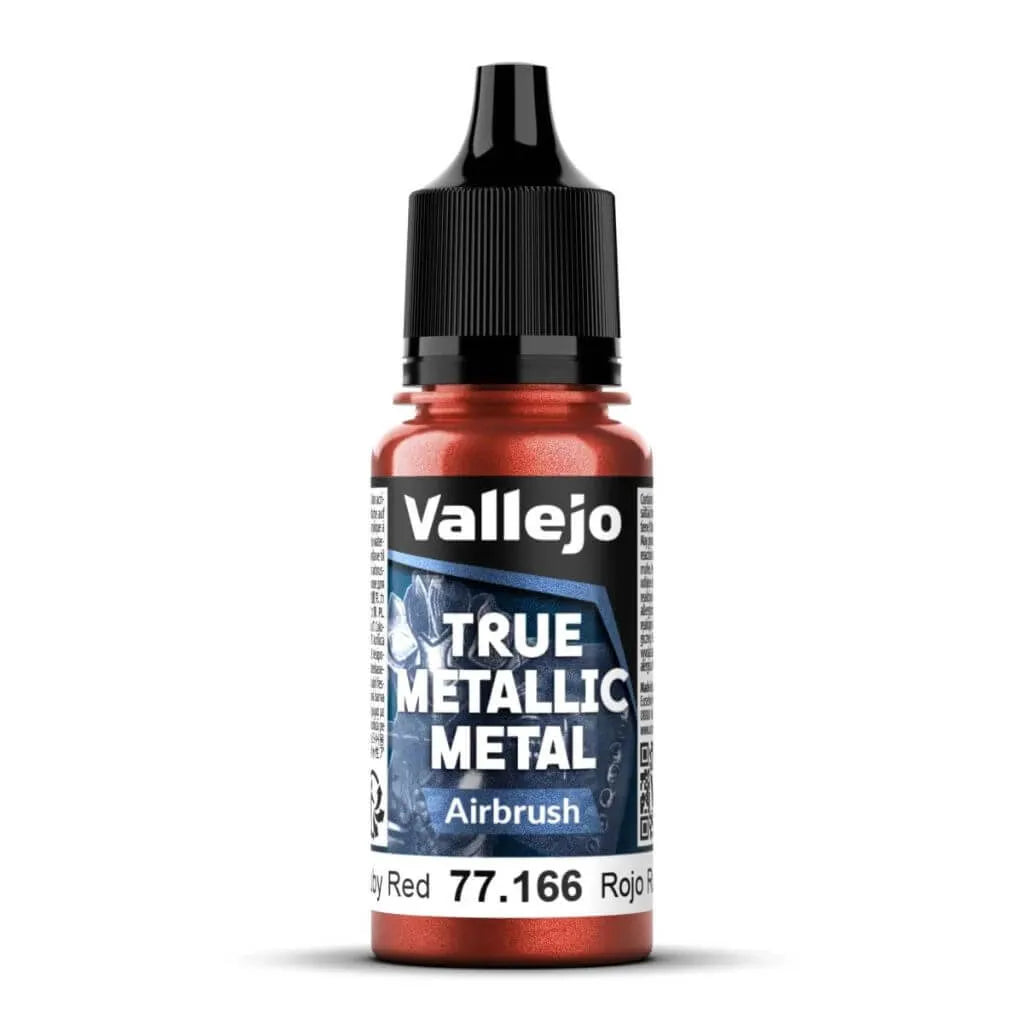 Vallejo - True Metallic Metal Airbrush - Ruby Red 18 ml - 77.166