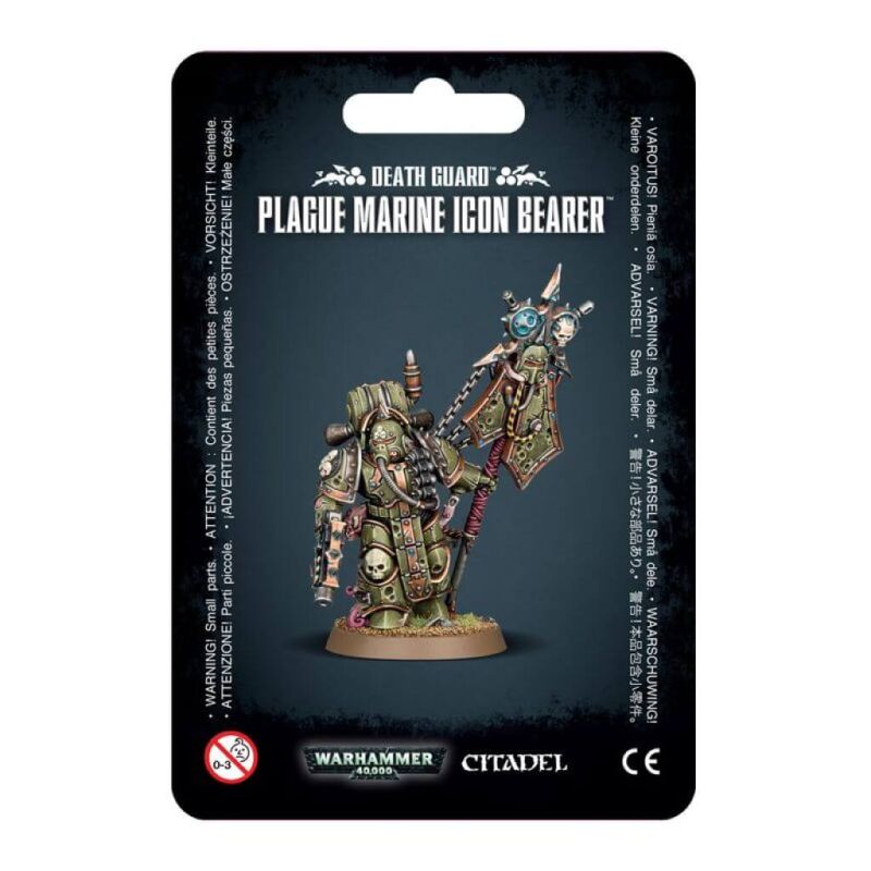 Warhammer 40.000 - Death Guard - Plague Marine Icon Bearer (43-47)