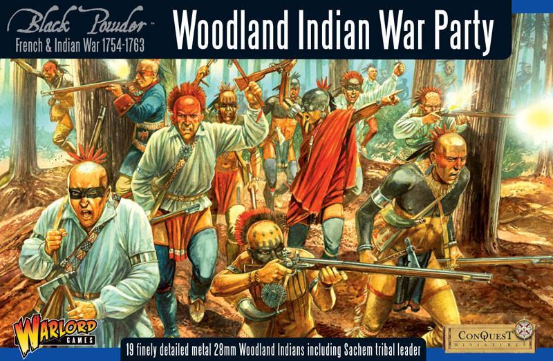 Black Powder: French Indian War 1754-1763: Woodland Indians War Party boxed set - WG7-FIW-01