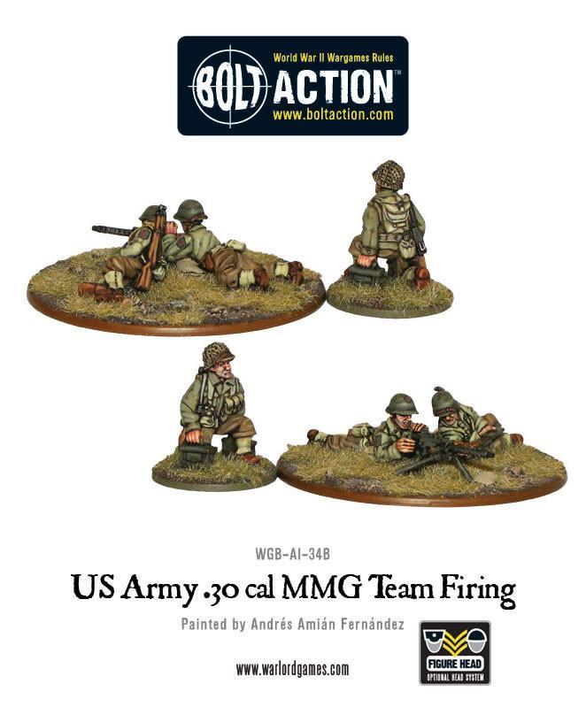 Bolt Action - US Army 30 Cal MMG team firing - WGB-AI-34