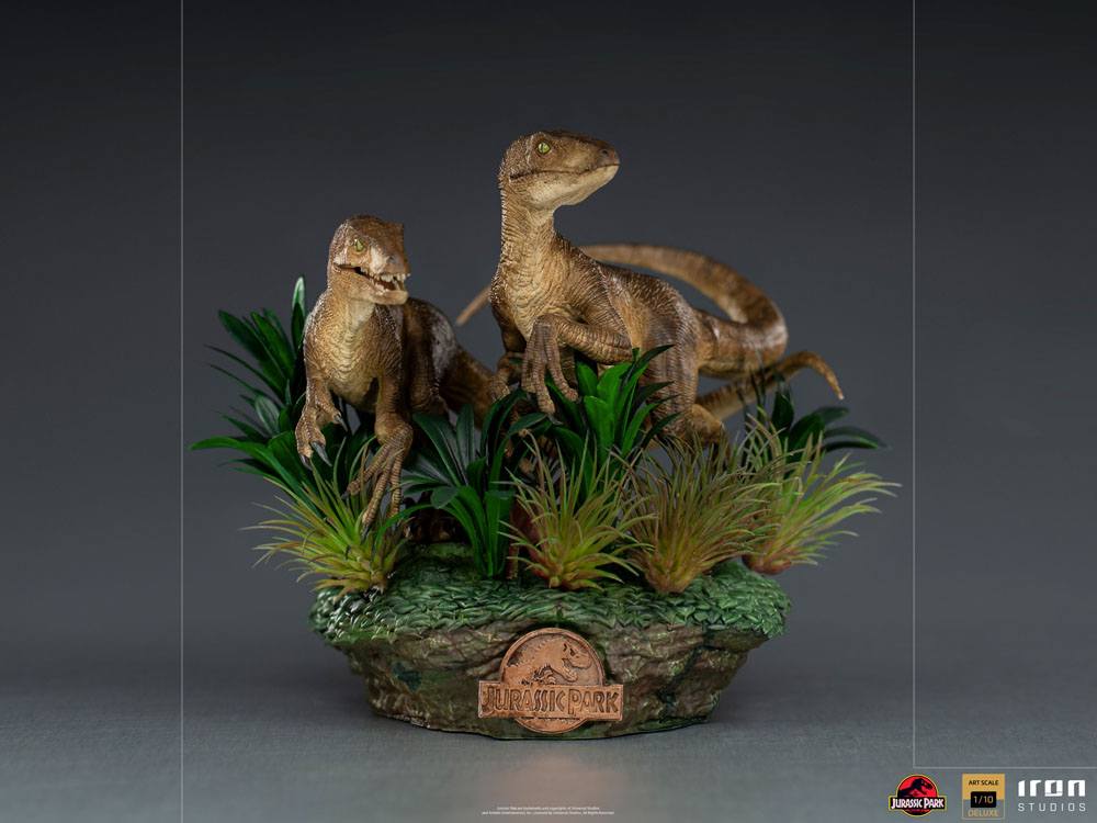 Just The Two Raptors Deluxe Art Scale 1/10 - Jurassic Park Statue