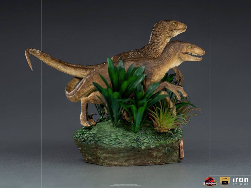 Just The Two Raptors Deluxe Art Scale 1/10 - Jurassic Park Statue