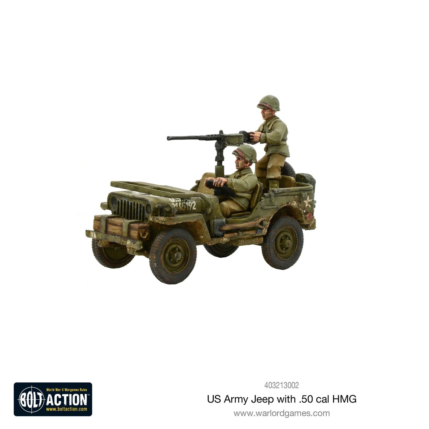 Bolt Action - US Army Jeep with 50 Cal HMG - 403213002