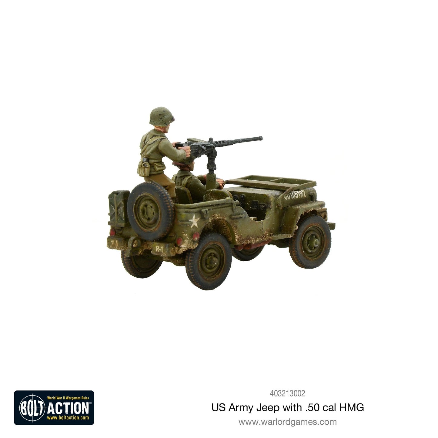 Bolt Action - US Army Jeep with 50 Cal HMG - 403213002