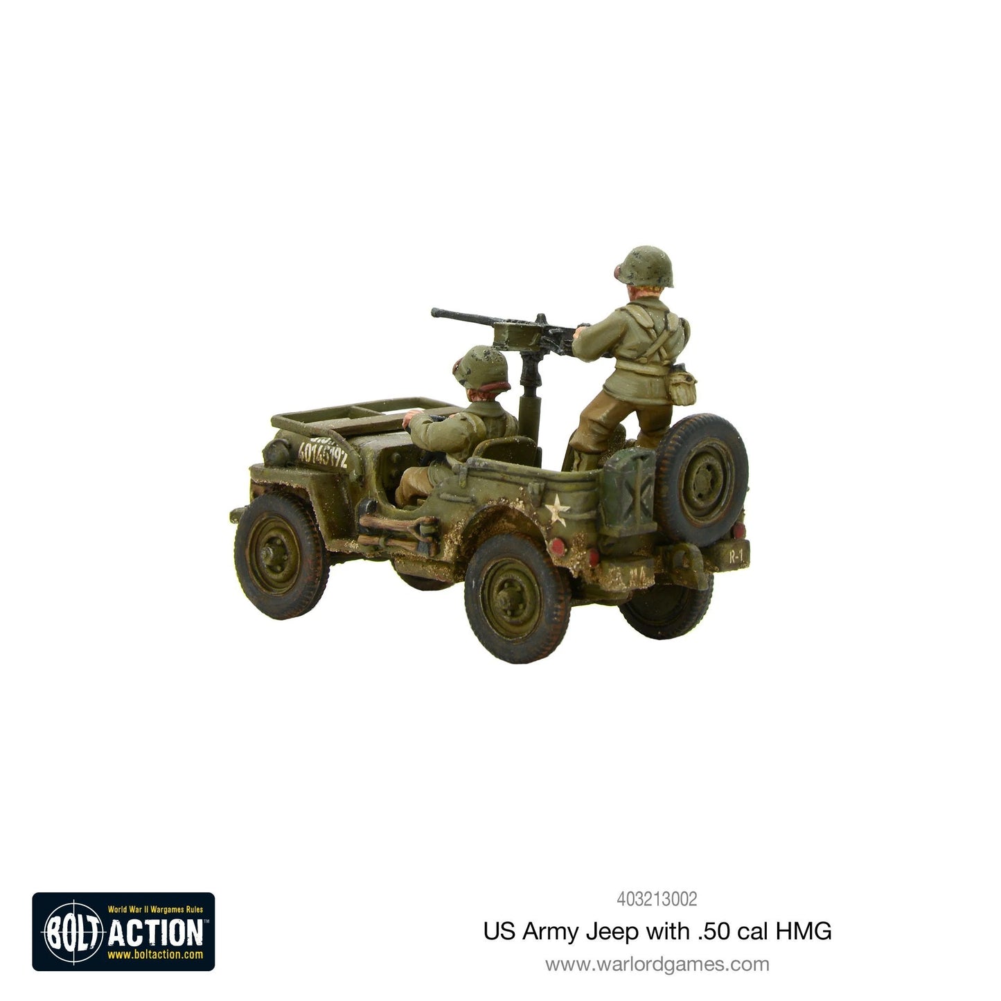 Bolt Action - US Army Jeep with 50 Cal HMG - 403213002