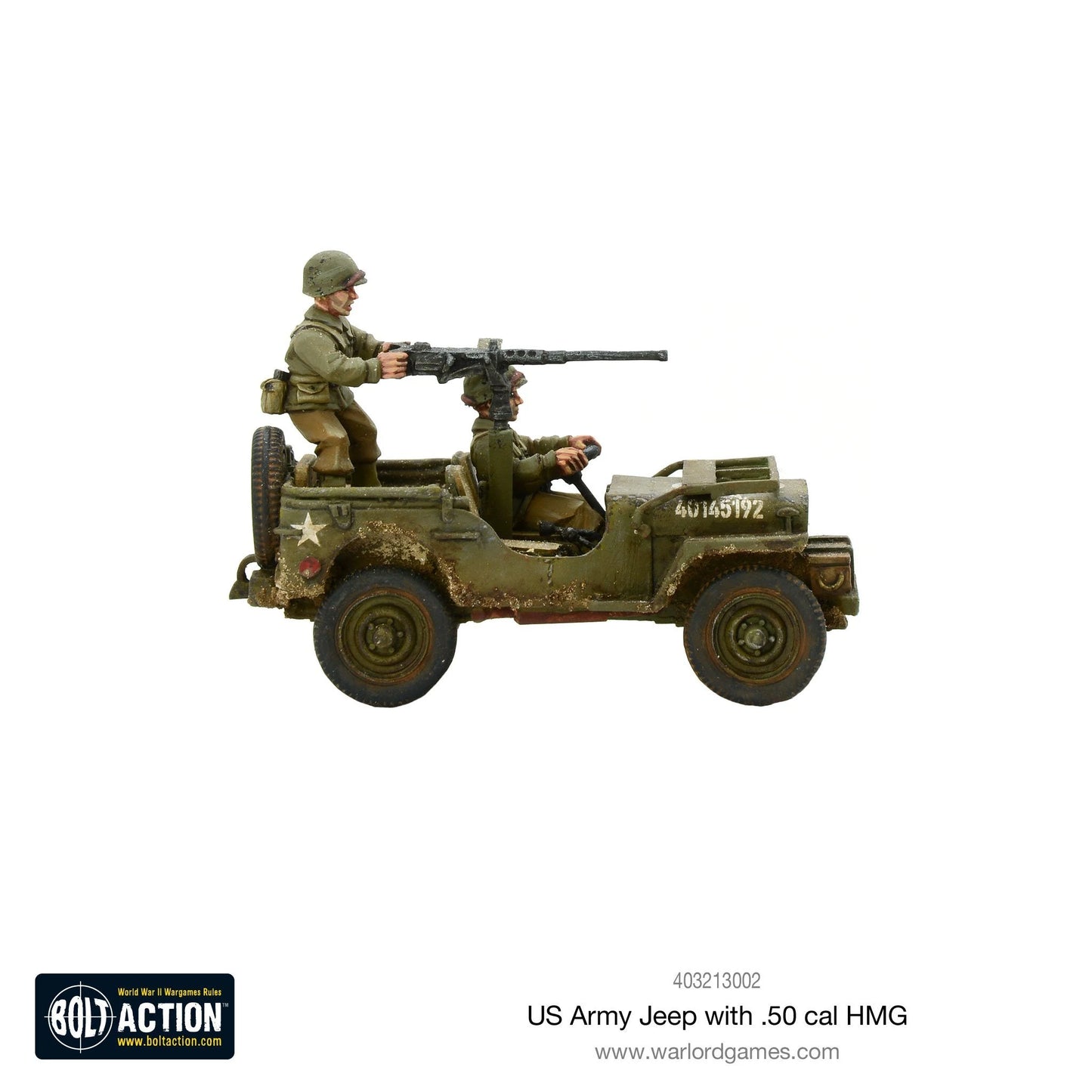 Bolt Action - US Army Jeep with 50 Cal HMG - 403213002