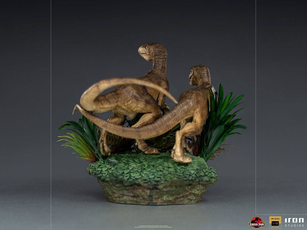 Just The Two Raptors Deluxe Art Scale 1/10 - Jurassic Park Statue