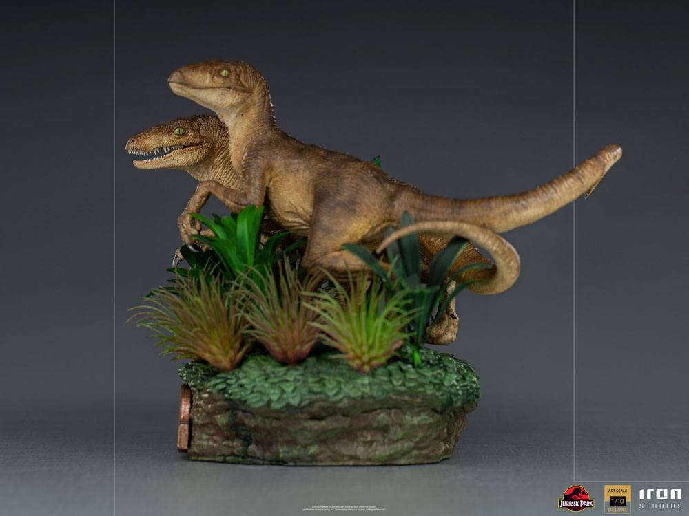 Just The Two Raptors Deluxe Art Scale 1/10 - Jurassic Park Statue