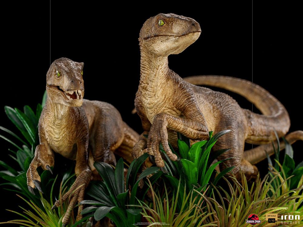 Just The Two Raptors Deluxe Art Scale 1/10 - Jurassic Park Statue