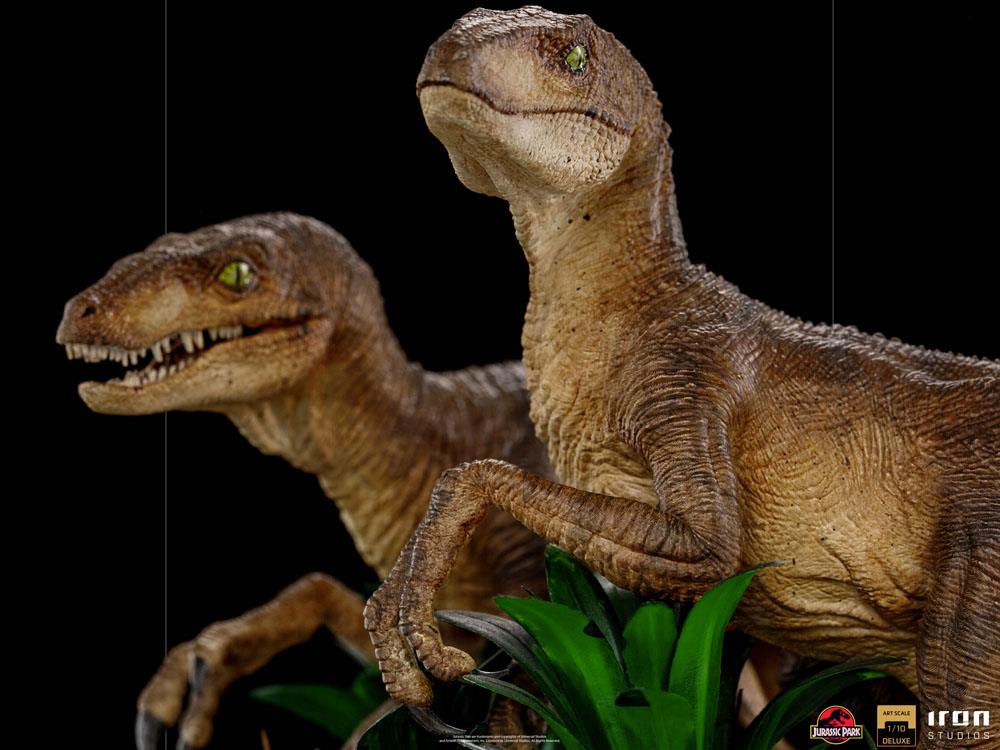 Just The Two Raptors Deluxe Art Scale 1/10 - Jurassic Park Statue