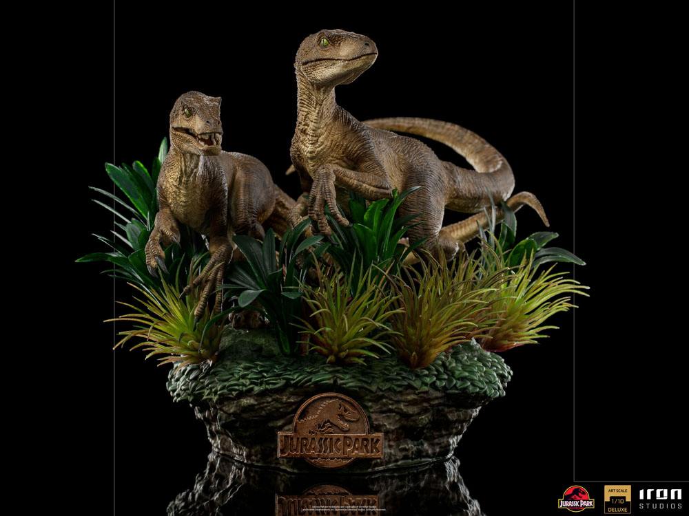 Just The Two Raptors Deluxe Art Scale 1/10 - Jurassic Park Statue