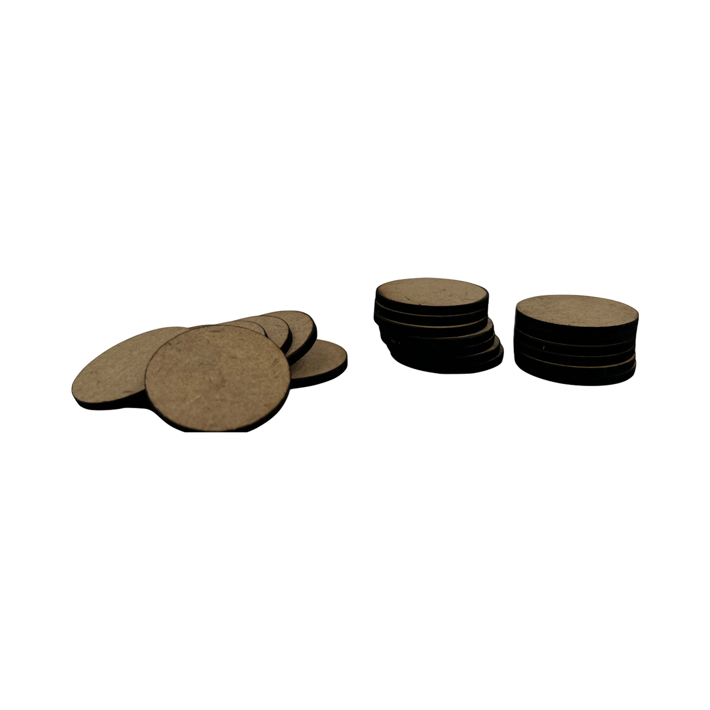 20 x MDF Bases 25mm Durchmesser Lasercut 2mm dick