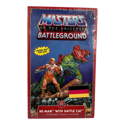 Masters of the Universe Battleground He-Man with Battle Cat Promo