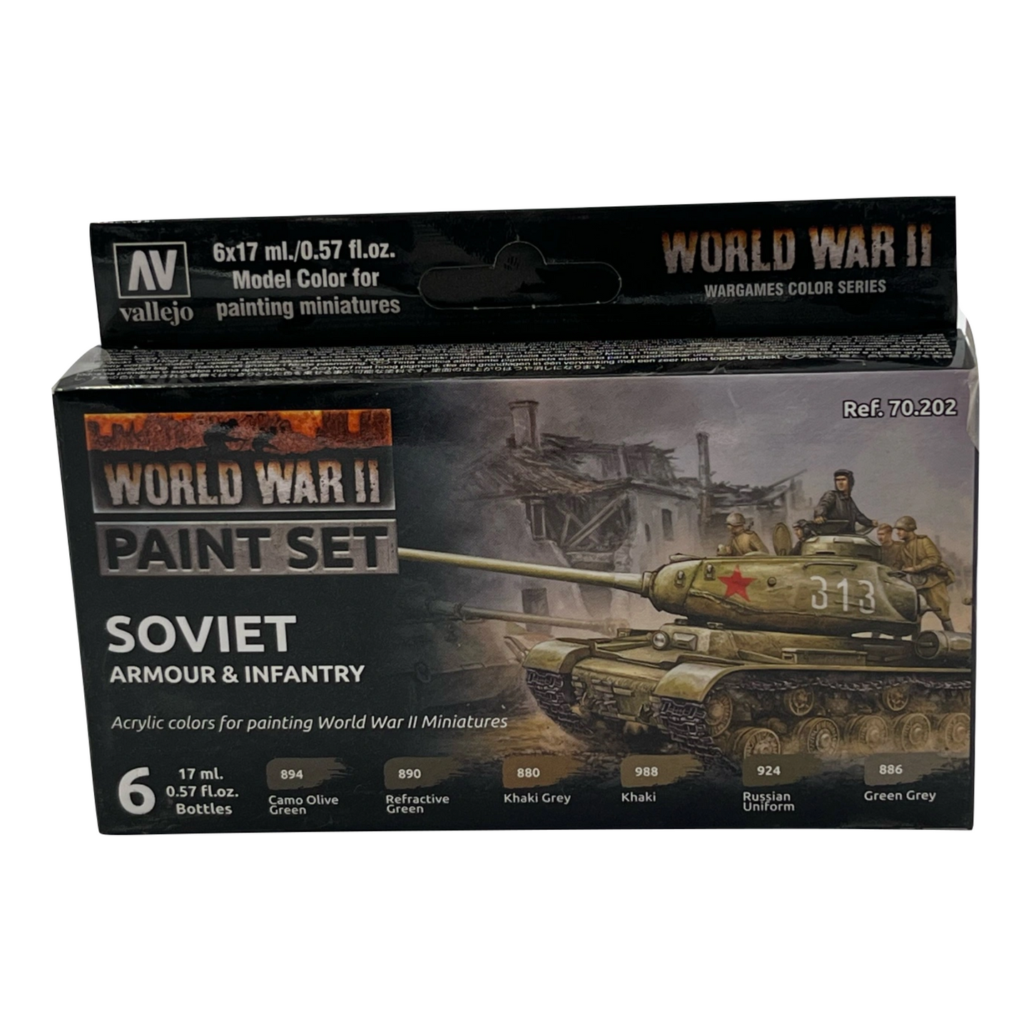 Vallejo WWII Soviet Armour & Infantry Paint Set