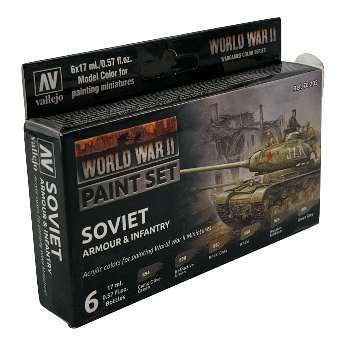 Vallejo WWII Soviet Armour & Infantry Paint Set