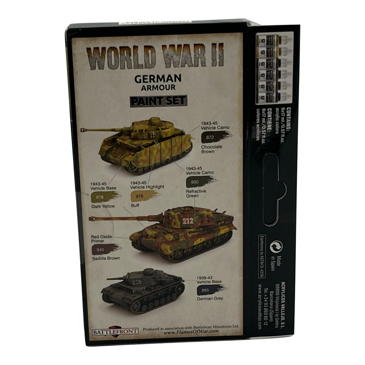 Vallejo WWII German Armour Paint Set