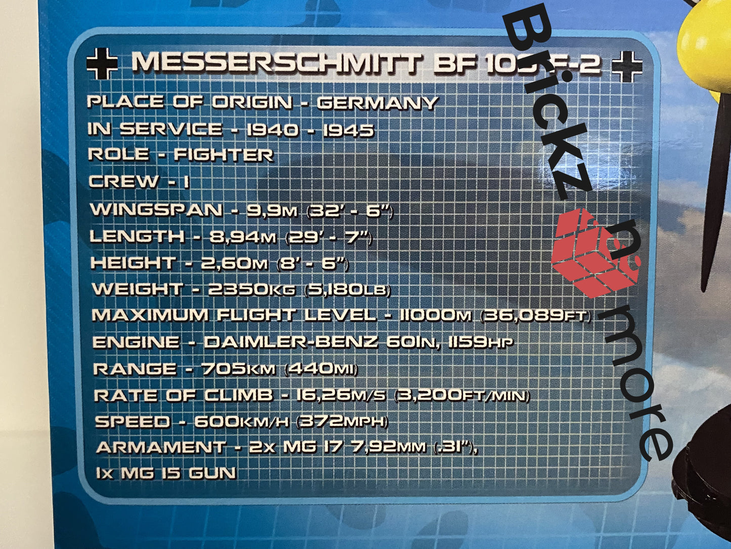 Cobi 5715 - Messerschmitt BF 109 F-2