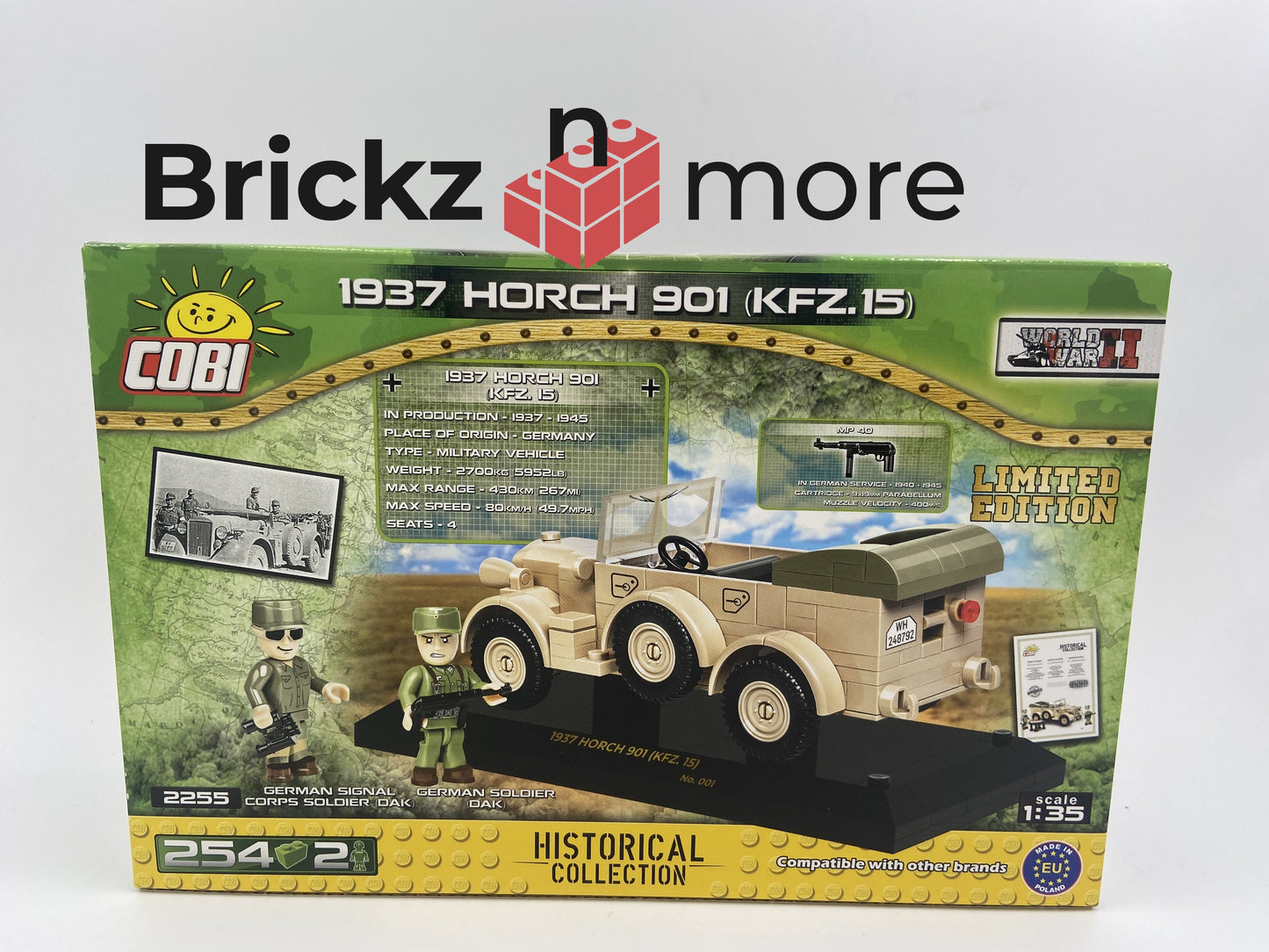 Cobi 2255 - 1937 Horch 901 Kfz. 15 Limited Edition