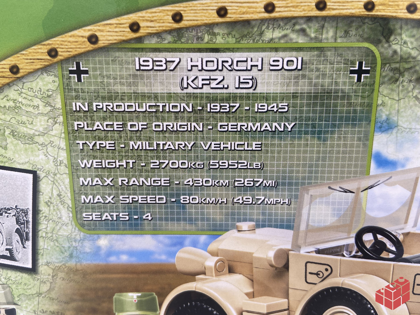 Cobi 2255 - 1937 Horch 901 Kfz. 15 Limited Edition