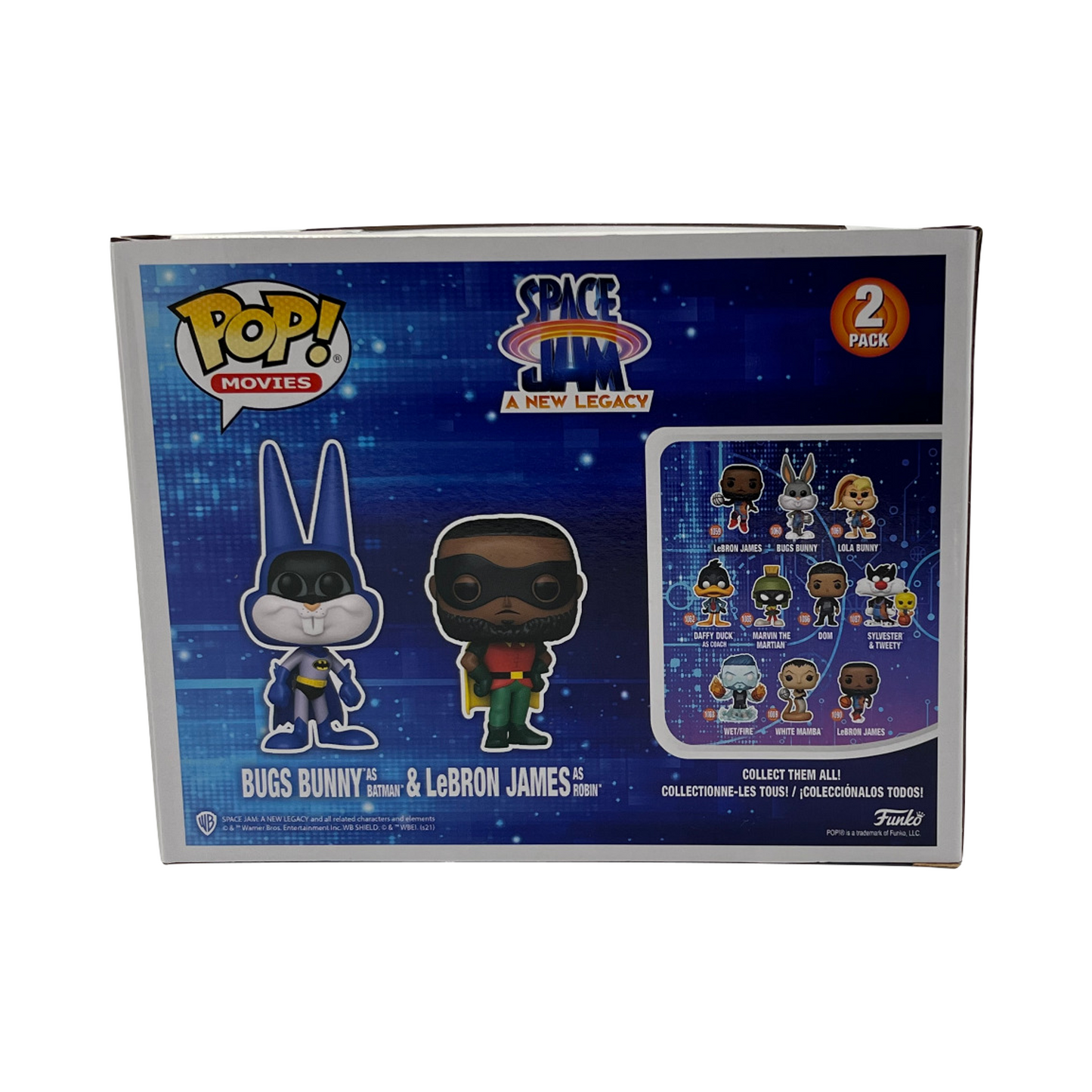 Funko POP! Movies: SJ2- Bugs as Batman & LeBron as Robin (Exclusive) 2Pack