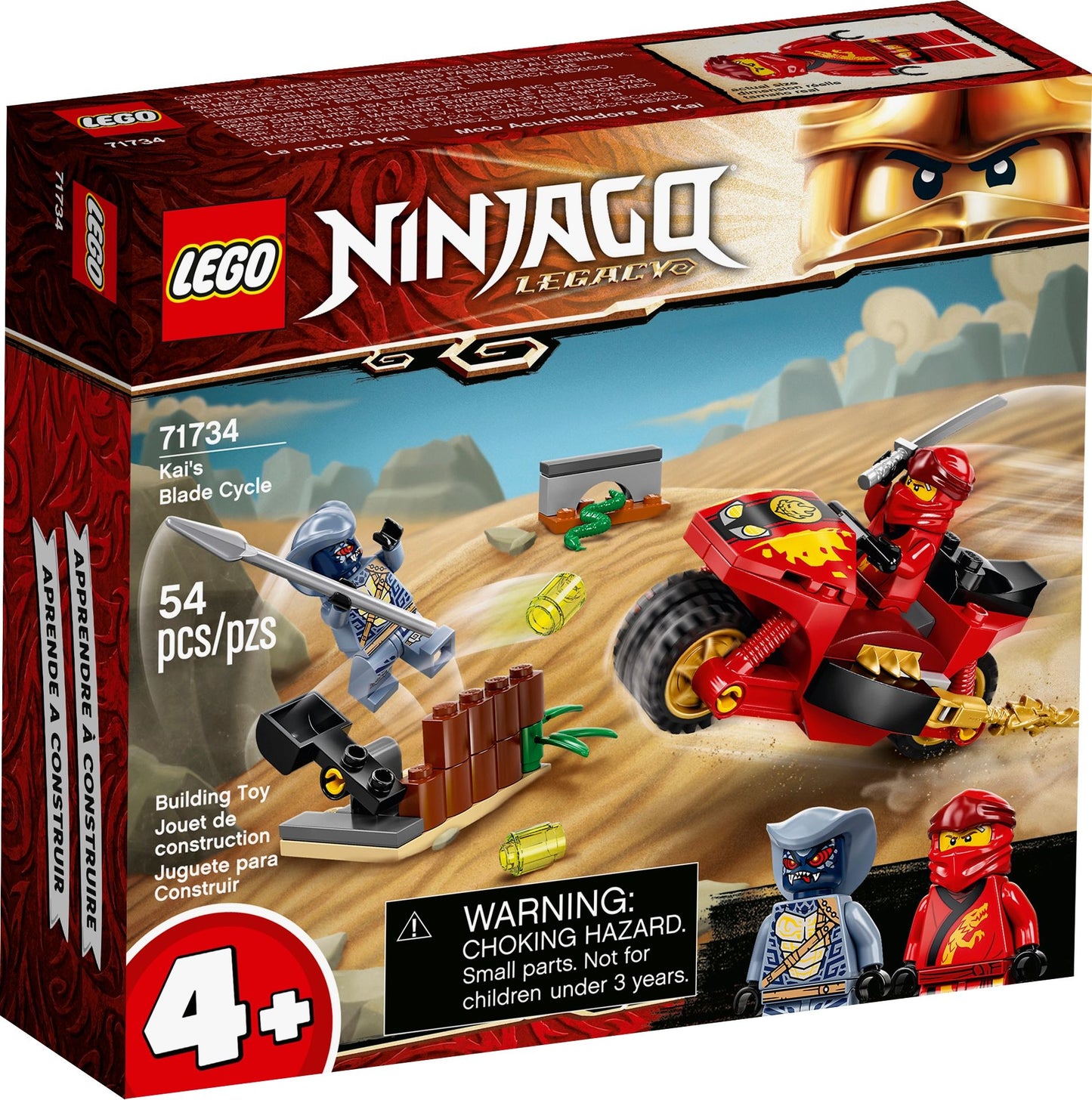 LEGO® Ninjago 71734 Kais Feuer-Bike