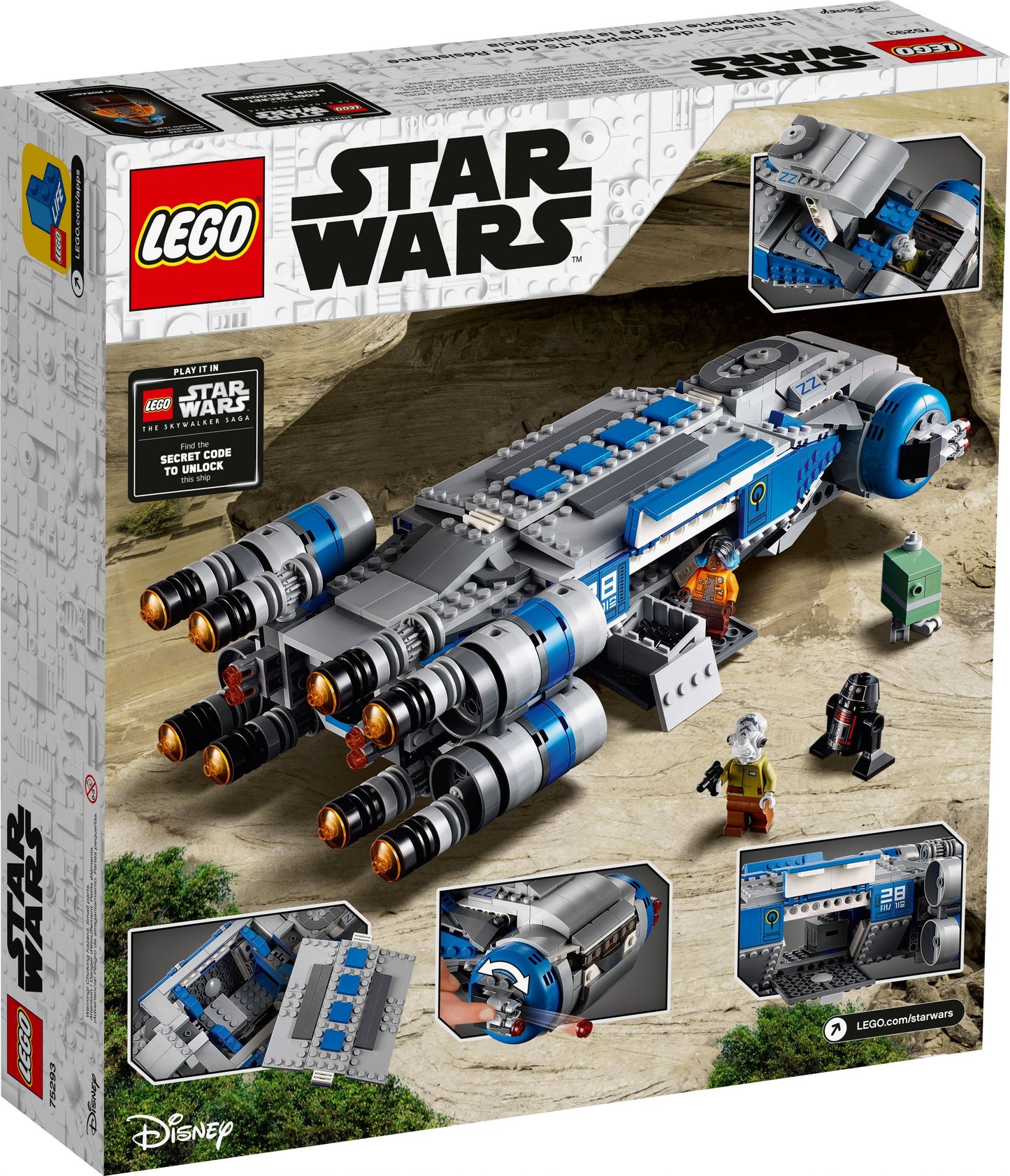 LEGO® Star Wars 75293 I-TS Transportschiff der Rebellen